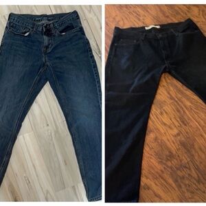 Bundle of 2 Old Navy Relax Slim Taper Jeans and Levi black bundle 29/30